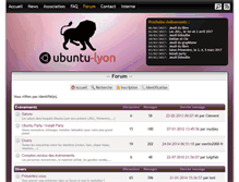 Tablet Screenshot of forum.ubuntu-lyon.org